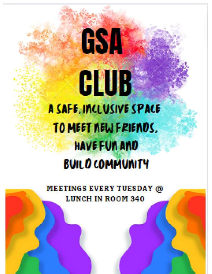 GSA starts up again this year to provide a safe space for everyone.