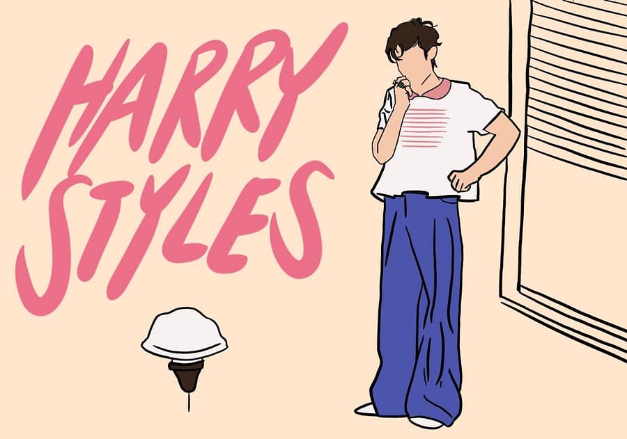 Harry Styles posing for the cover art of his new single, As It Was.